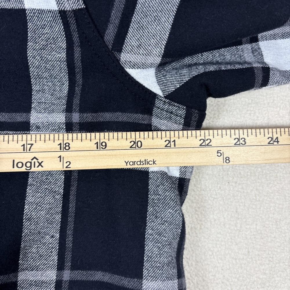 Orvis Womens Sz L Fleece Lined PLAID Shirt Jacket Shacket Snap Outdoor - Picture 9 of 9